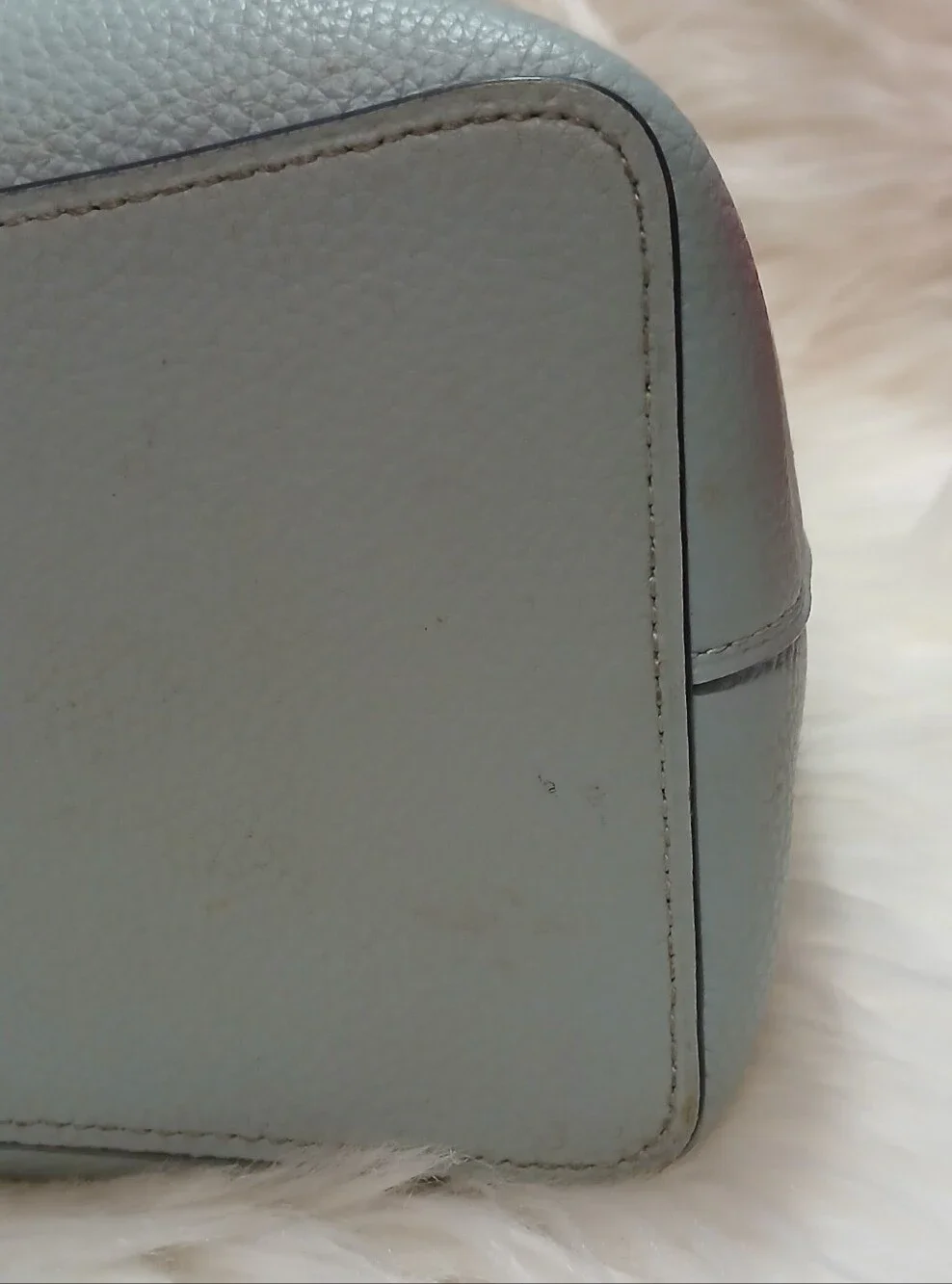 Coach Pebbled Leather Mollie 22 Bucket Bag